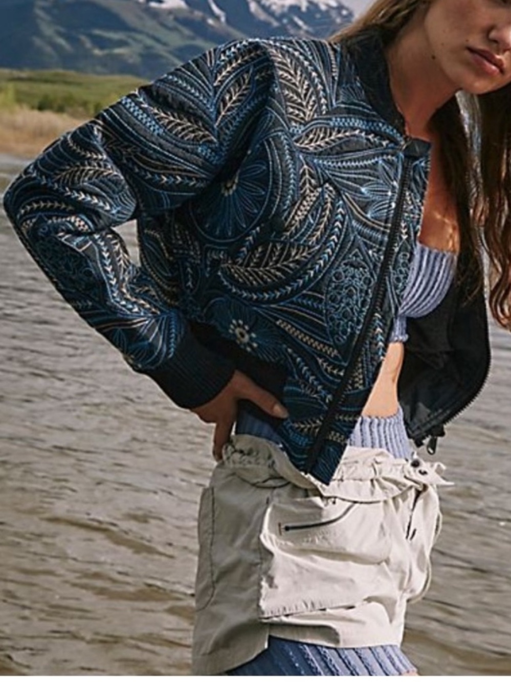 Free People Movement Garden Party Bomber Jacket